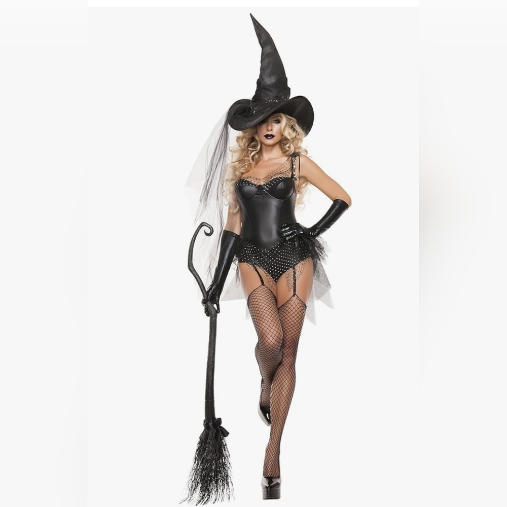 Black Spider Witch Costume By Starline Sz. XL(12)